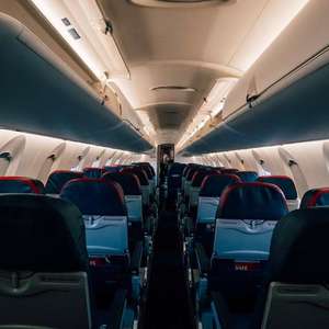 inside of empty airplane