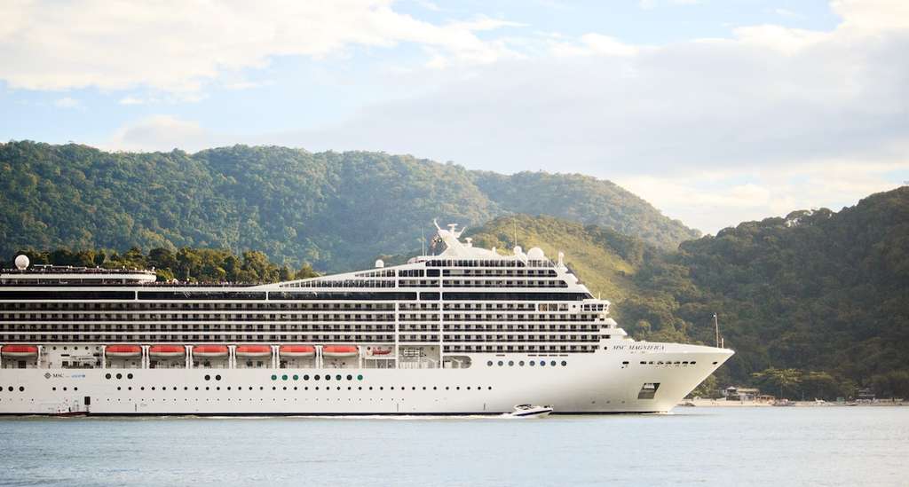 Cruise ship on the water