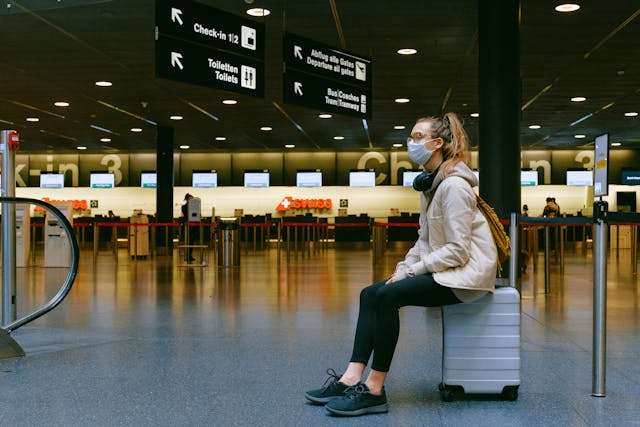 Woman in the airport