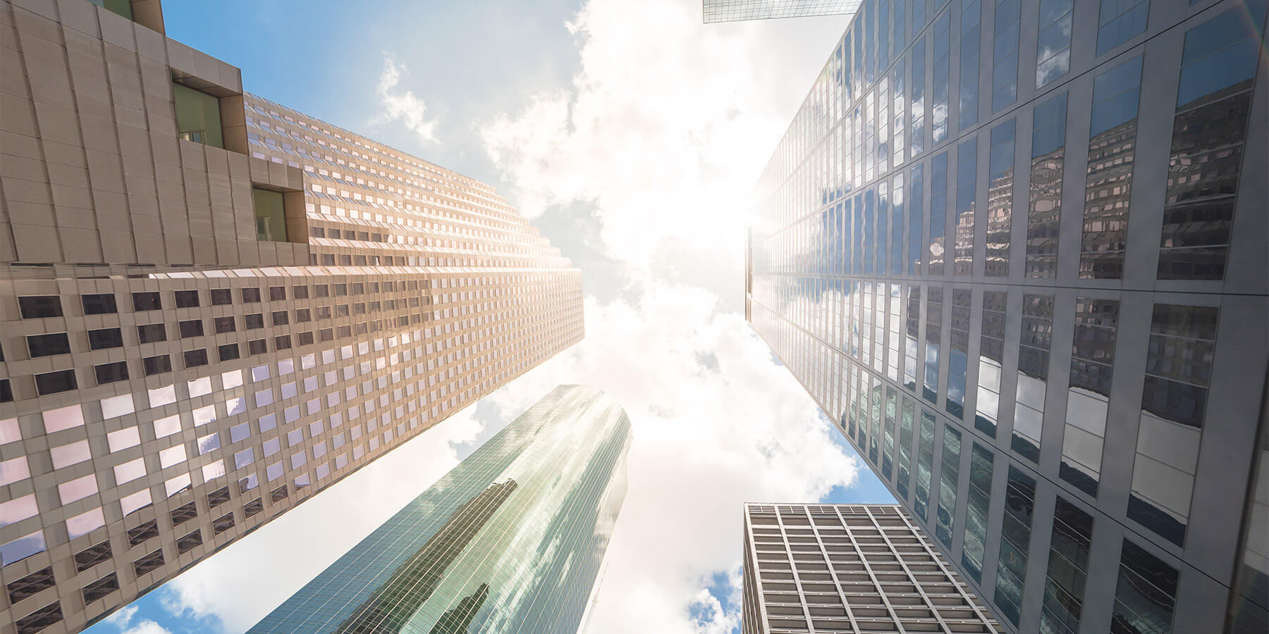 Ground View of Skyscrapers